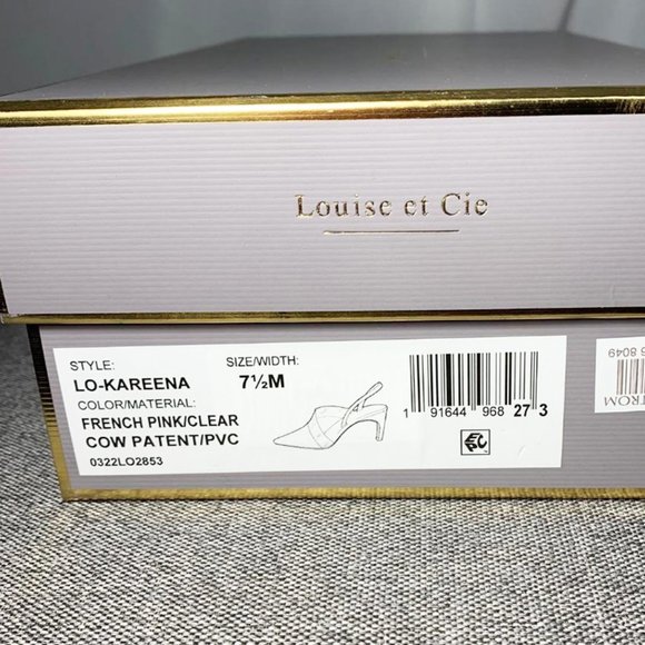 NIB LOUISE ET CIE Kareena patent leather pointy toe slingback - Picture 3 of 7